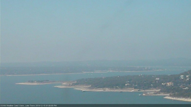 Lake Travis webcam, December 15, 2019 1:00 PM CT