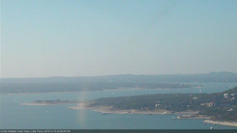 Lake Travis webcam, December 15, 2019 2:45 PM CT