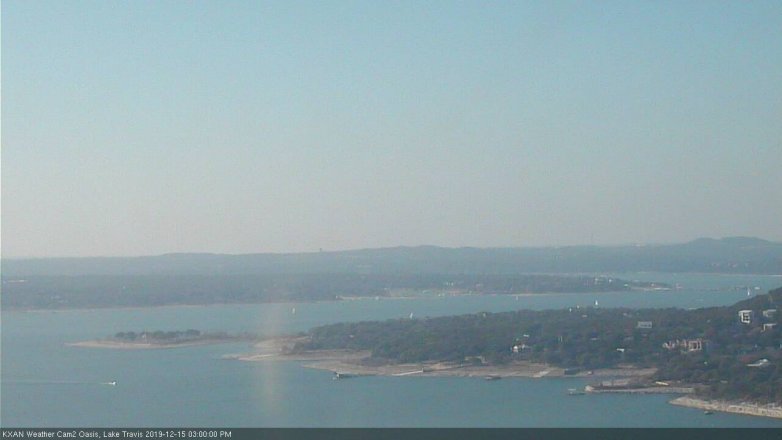 Lake Travis webcam, December 15, 2019 3:00 PM CT