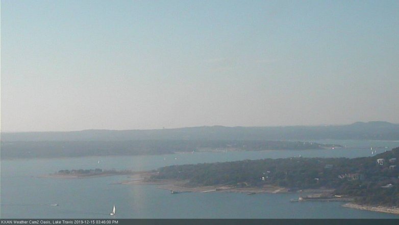 Lake Travis webcam, December 15, 2019 3:45 PM CT