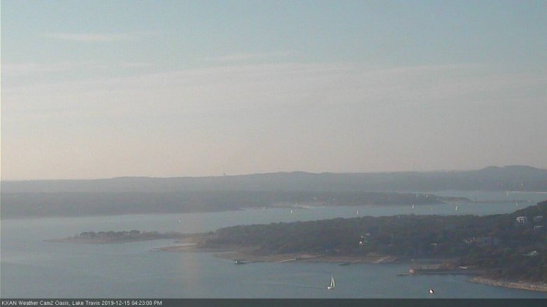 Lake Travis webcam, December 15, 2019 4:25 PM CT