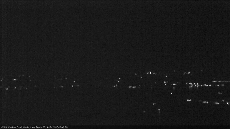 Lake Travis webcam, December 15, 2019 7:45 PM CT