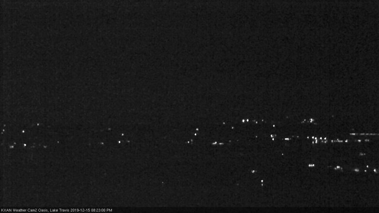 Lake Travis webcam, December 15, 2019 8:25 PM CT