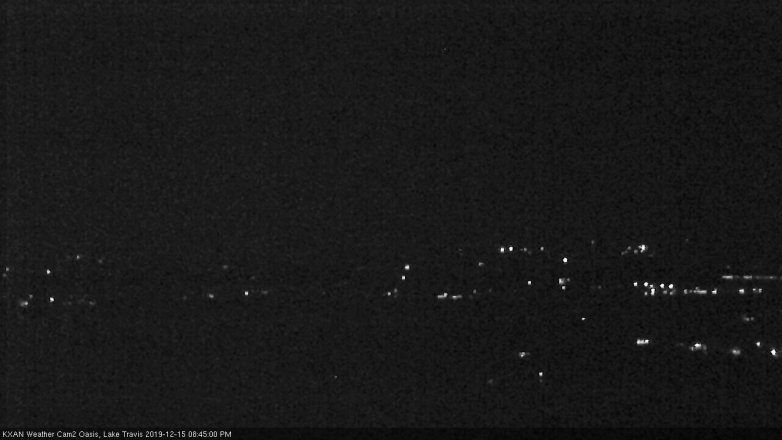 Lake Travis webcam, December 15, 2019 8:45 PM CT
