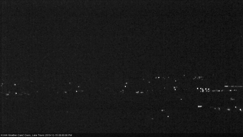 Lake Travis webcam, December 15, 2019 9:00 PM CT