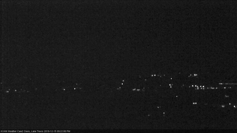 Lake Travis webcam, December 15, 2019 9:25 PM CT