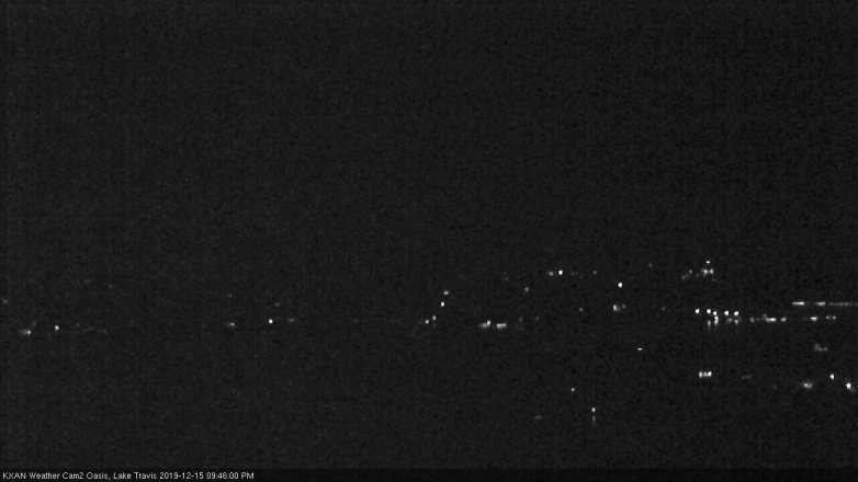 Lake Travis webcam, December 15, 2019 9:45 PM CT