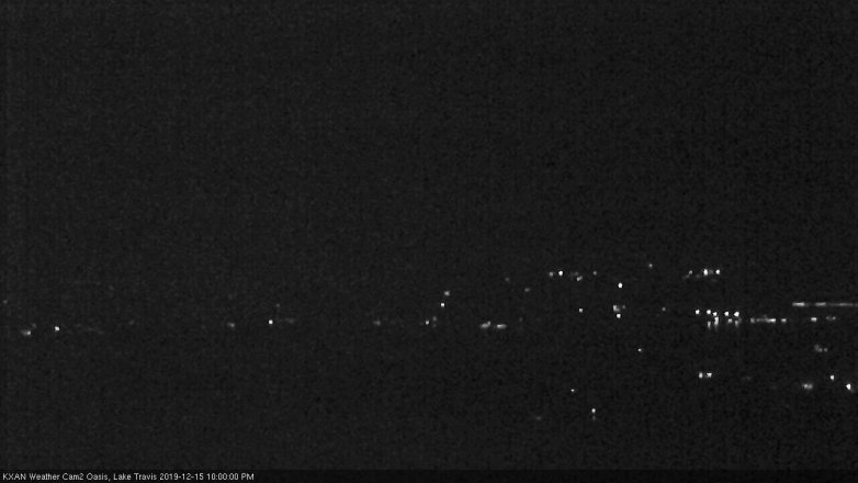 Lake Travis webcam, December 15, 2019 10:00 PM CT