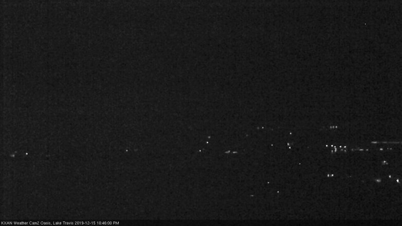 Lake Travis webcam, December 15, 2019 10:45 PM CT