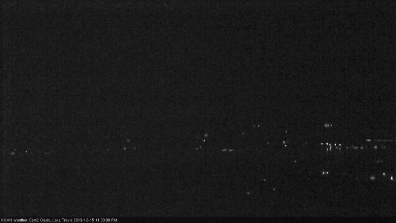 Lake Travis webcam, December 15, 2019 11:00 PM CT