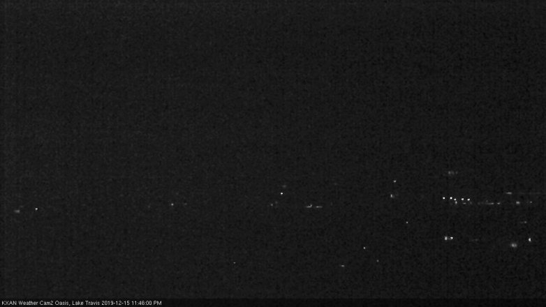 Lake Travis webcam, December 15, 2019 11:45 PM CT