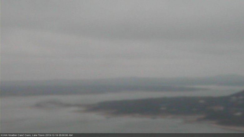 Lake Travis webcam, December 16, 2019 9:00 AM CT
