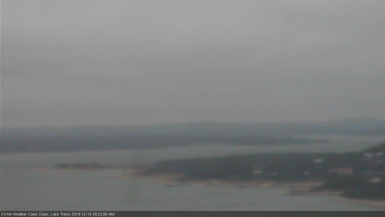 Lake Travis webcam, December 16, 2019 9:25 AM CT