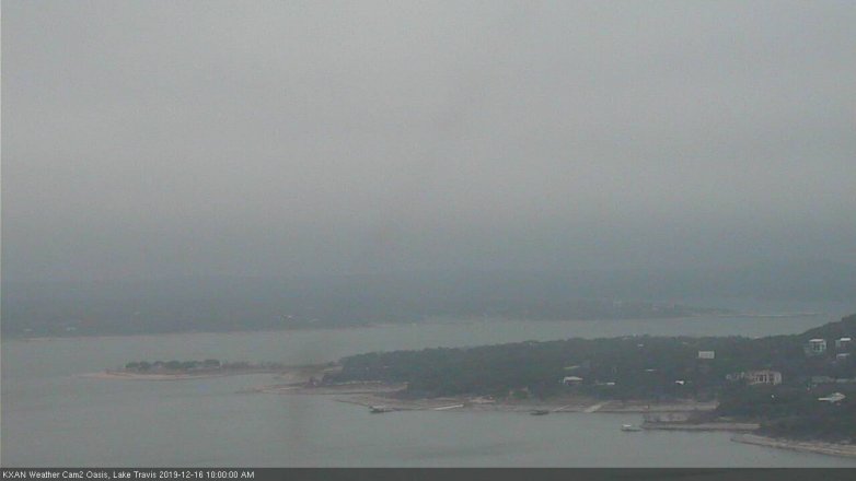 Lake Travis webcam, December 16, 2019 10:00 AM CT