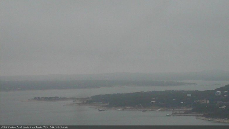 Lake Travis webcam, December 16, 2019 10:25 AM CT