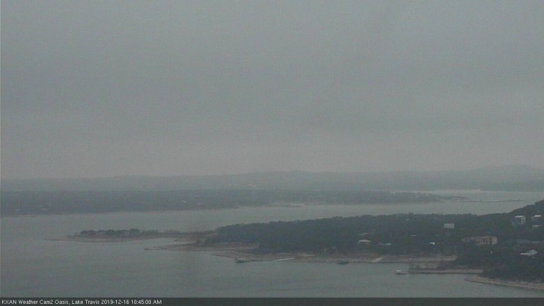 Lake Travis webcam, December 16, 2019 10:45 AM CT