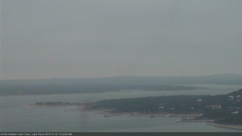 Lake Travis webcam, December 16, 2019 11:25 AM CT
