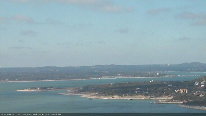 Lake Travis webcam, December 16, 2019 12:45 PM CT