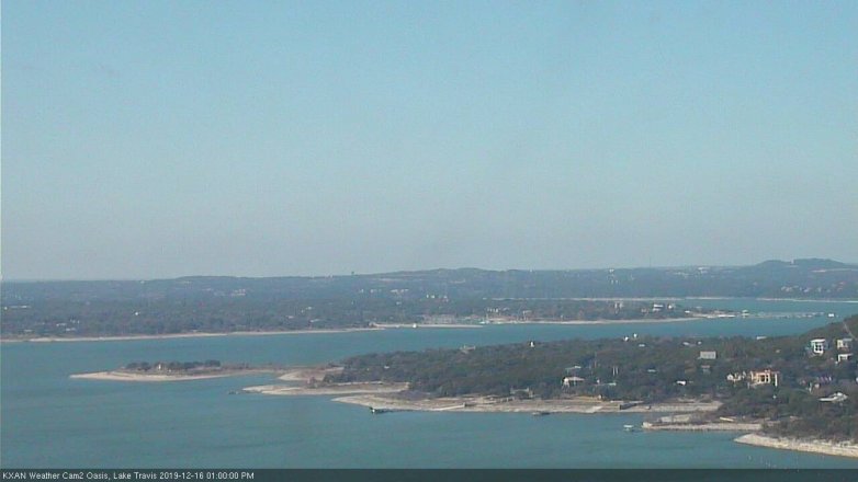 Lake Travis webcam, December 16, 2019 1:00 PM CT