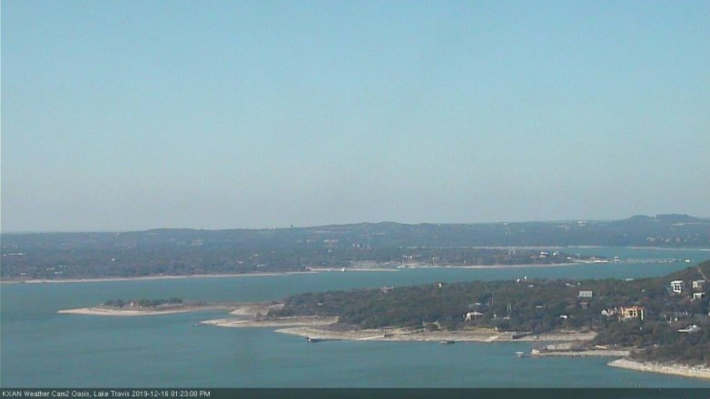Lake Travis webcam, December 16, 2019 1:25 PM CT