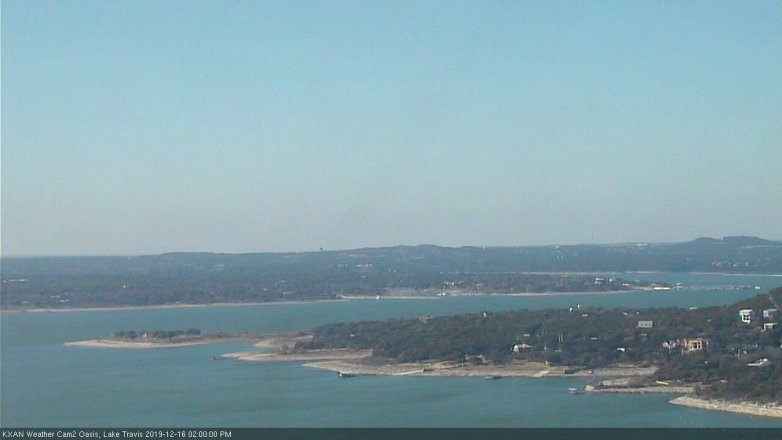 Lake Travis webcam, December 16, 2019 2:00 PM CT
