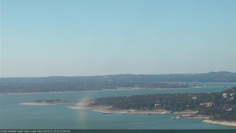 Lake Travis webcam, December 16, 2019 2:25 PM CT
