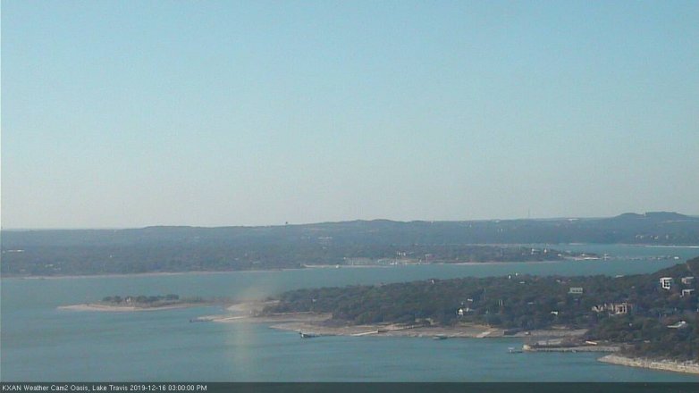 Lake Travis webcam, December 16, 2019 3:00 PM CT