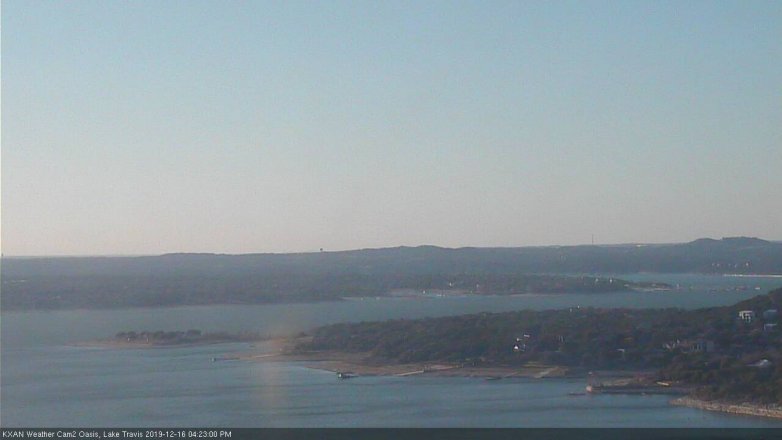 Lake Travis webcam, December 16, 2019 4:25 PM CT
