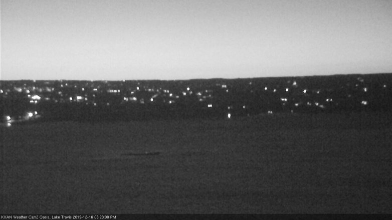 Lake Travis webcam, December 16, 2019 6:25 PM CT