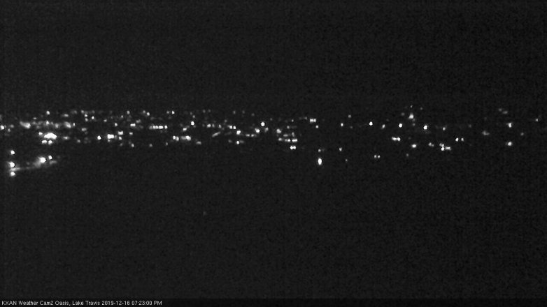 Lake Travis webcam, December 16, 2019 7:25 PM CT