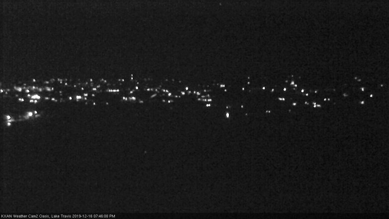 Lake Travis webcam, December 16, 2019 7:45 PM CT