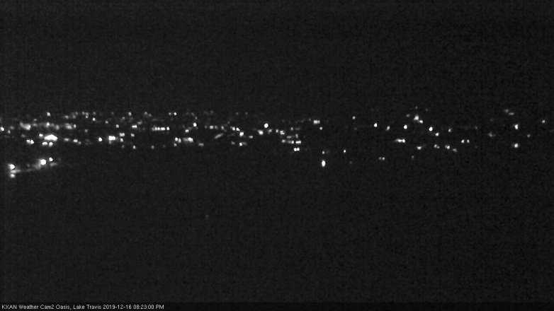 Lake Travis webcam, December 16, 2019 8:25 PM CT