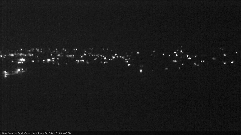 Lake Travis webcam, December 16, 2019 10:25 PM CT