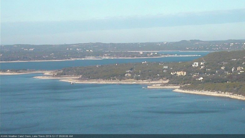 Lake Travis webcam, December 17, 2019 9:00 AM CT
