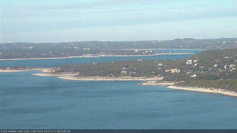 Lake Travis webcam, December 17, 2019 9:25 AM CT