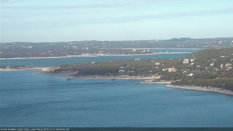 Lake Travis webcam, December 17, 2019 9:45 AM CT