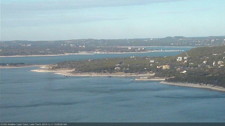 Lake Travis webcam, December 17, 2019 10:00 AM CT