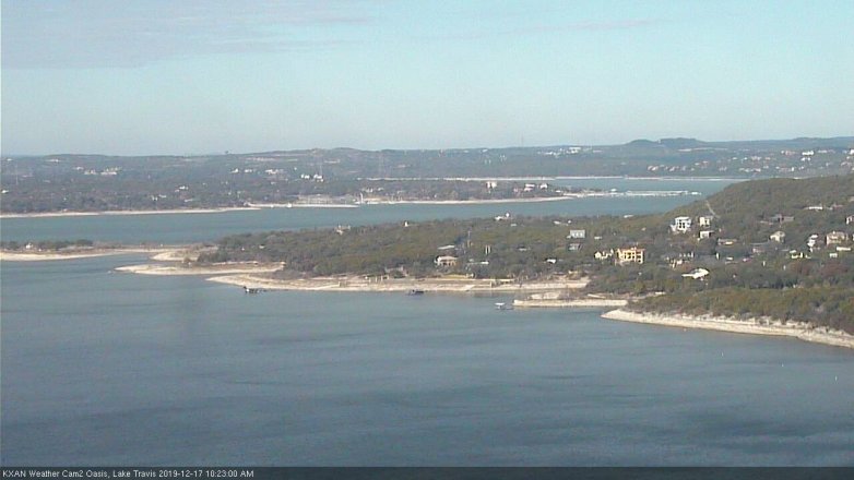 Lake Travis webcam, December 17, 2019 10:25 AM CT