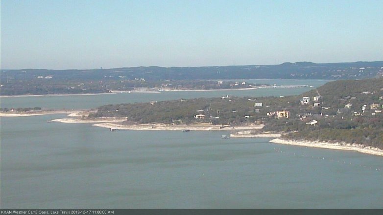 Lake Travis webcam, December 17, 2019 11:00 AM CT
