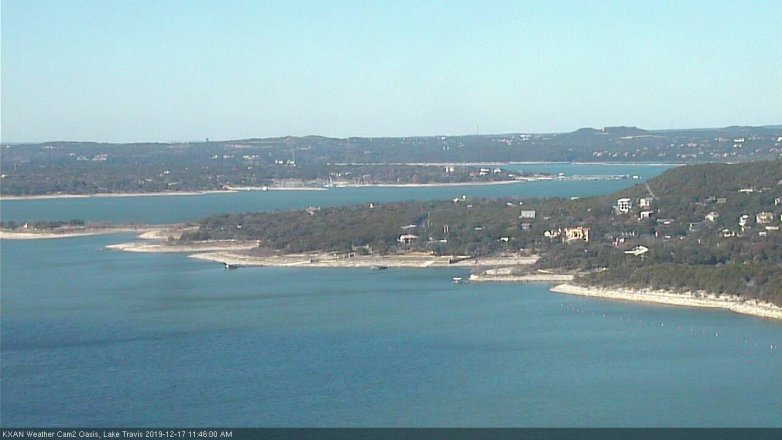 Lake Travis webcam, December 17, 2019 11:45 AM CT