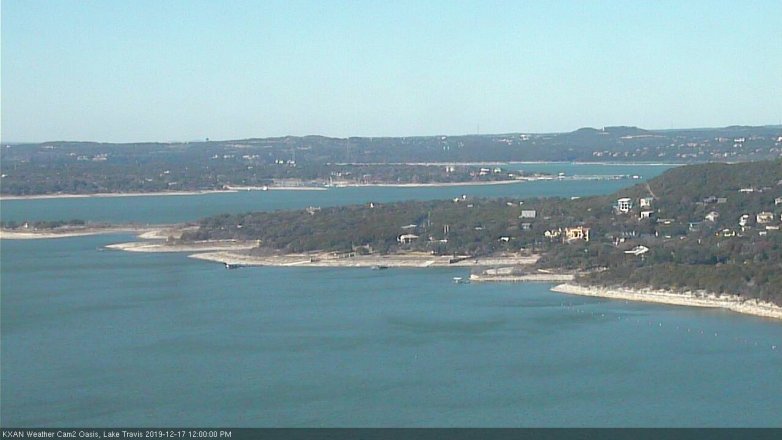 Lake Travis webcam, December 17, 2019 12:00 PM CT