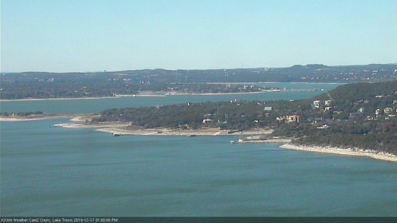 Lake Travis webcam, December 17, 2019 1:00 PM CT
