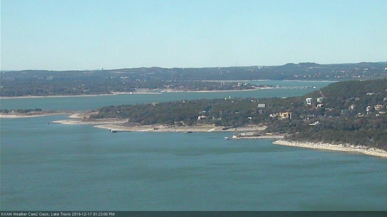 Lake Travis webcam, December 17, 2019 1:25 PM CT