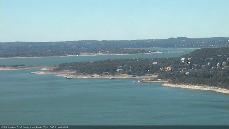 Lake Travis webcam, December 17, 2019 1:45 PM CT