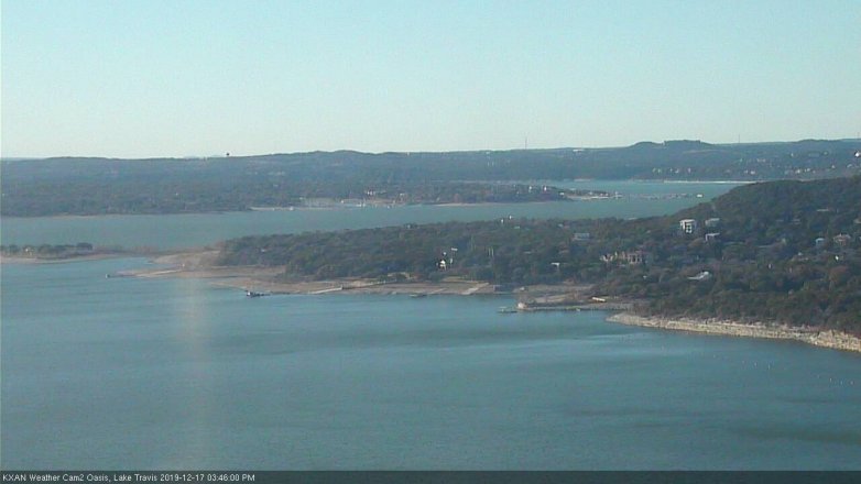 Lake Travis webcam, December 17, 2019 3:45 PM CT
