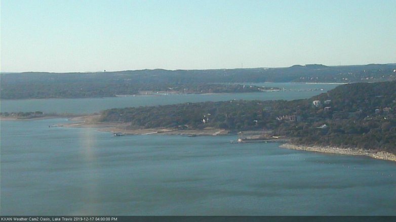 Lake Travis webcam, December 17, 2019 4:00 PM CT