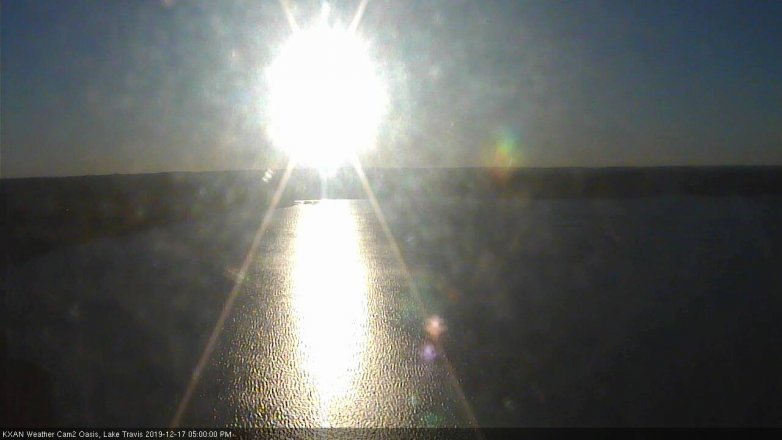 Lake Travis webcam, December 17, 2019 5:00 PM CT