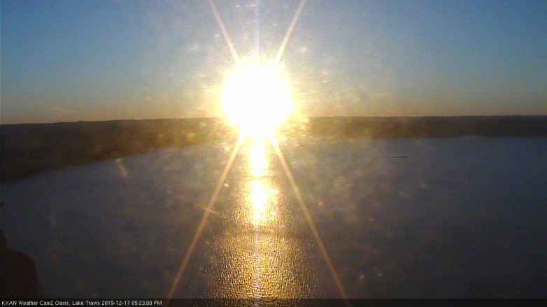 Lake Travis webcam, December 17, 2019 5:25 PM CT