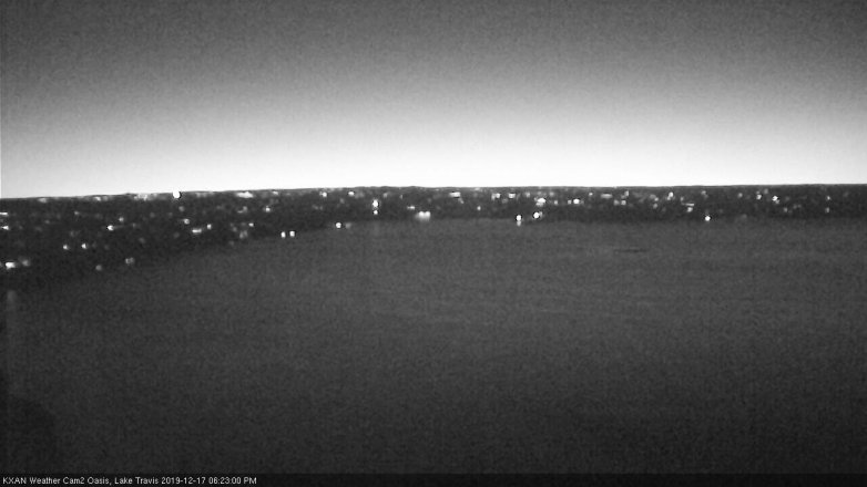 Lake Travis webcam, December 17, 2019 6:25 PM CT