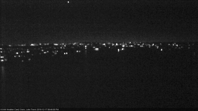 Lake Travis webcam, December 17, 2019 6:45 PM CT